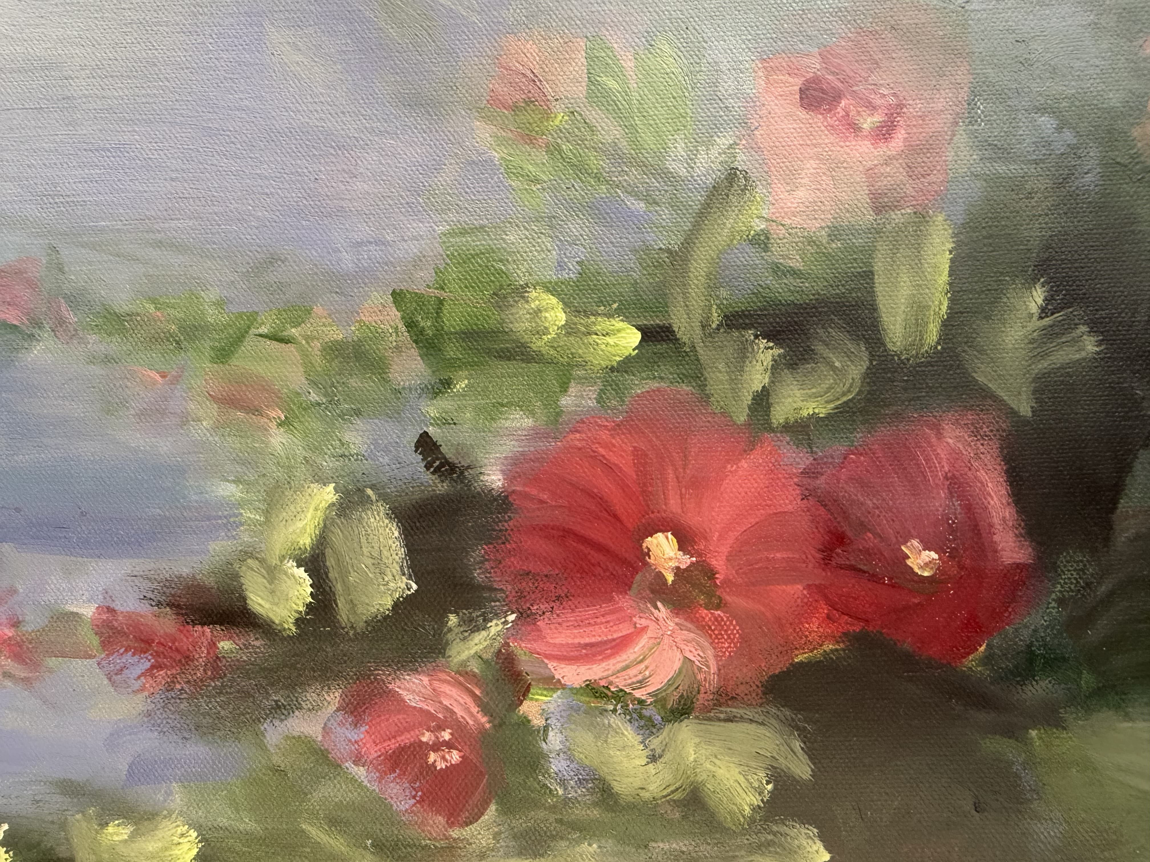 Hollyhocks