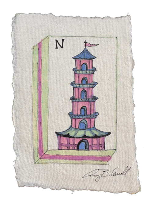 Mahjong N Pink Tower